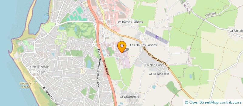 localisation de l'entreprise DENTS ET MAREES à SAINT-BREVIN-LES-PINS