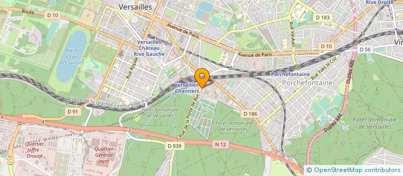 localisation de l'entreprise DENTSPLY SIRONA FRANCE à VERSAILLES