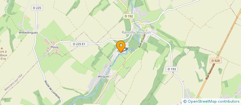 localisation de l'entreprise DENUNCQ RENE ET SABRINA  REMILLY-WIRQUIN