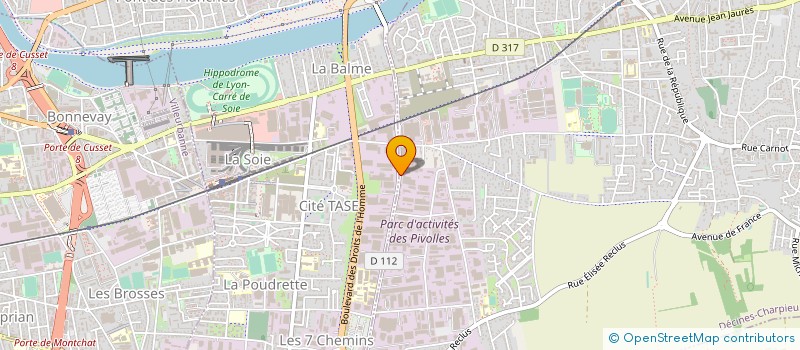 localisation de l'entreprise DENUZIERE SA  DECINES-CHARPIEU