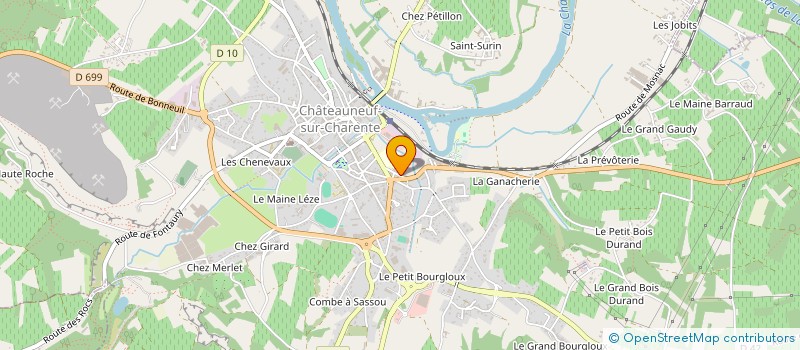 localisation de l'entreprise DENVAL  CHATEAUNEUF-SUR-CHARENTE
