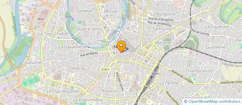 localisation de l'entreprise DENVER à NIORT