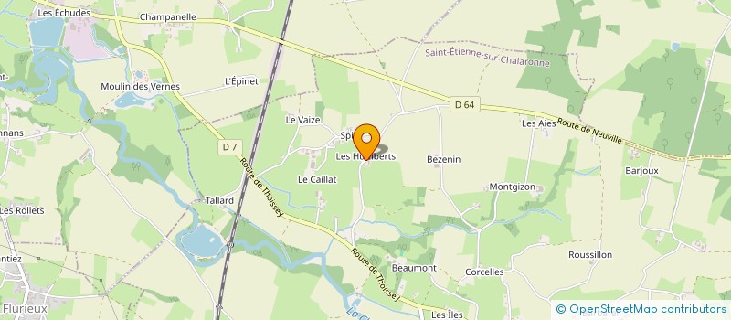 localisation de l'entreprise DENVOL à ST-ETIENNE-SUR-CHALARONNE