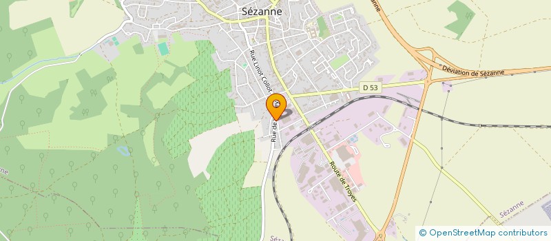 localisation de l'entreprise DENVYK à SEZANNE