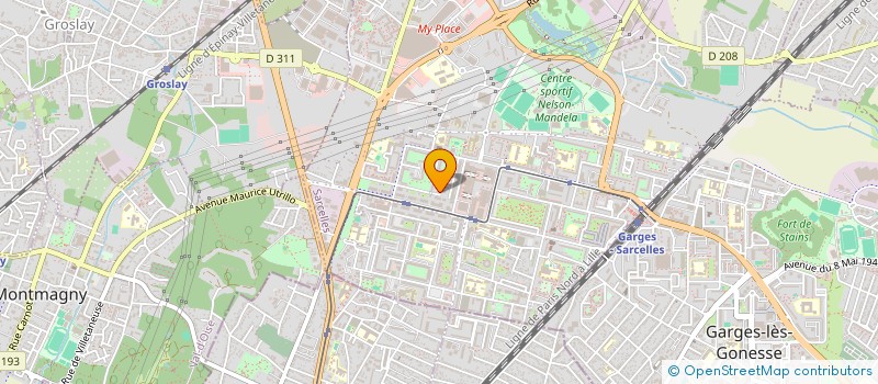 localisation de l'entreprise DENYDEM  SARCELLES