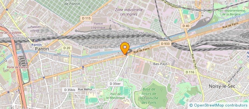 localisation de l'entreprise DENYS CAFE à BOBIGNY