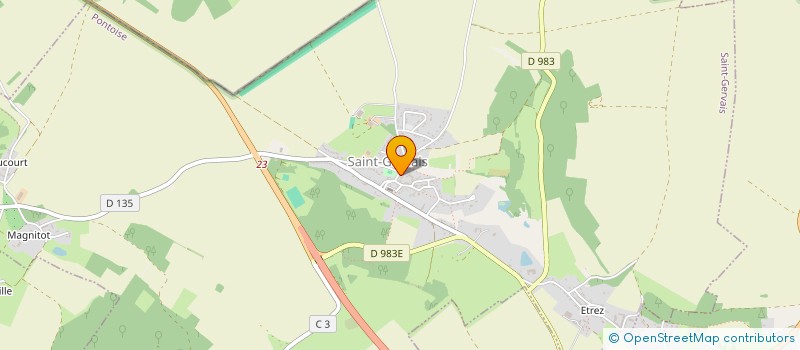 localisation de l'entreprise DENYS SIBYLLE CONCEPTION CONSTRUCTION  SAINT-GERVAIS