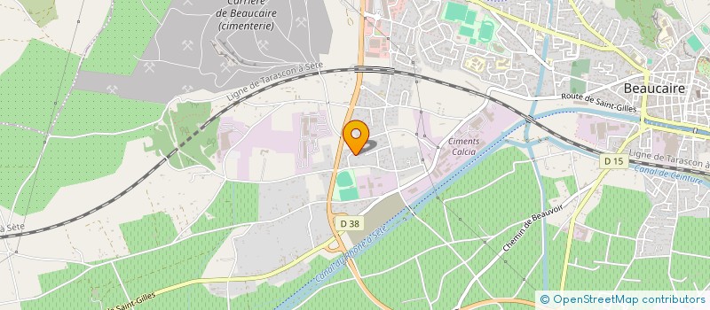 localisation de l'entreprise DENZO à BEAUCAIRE