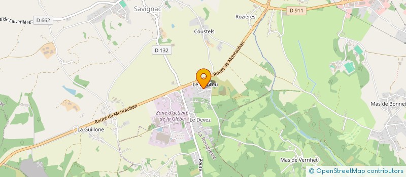 localisation de l'entreprise DENZO ENERGIE  SAVIGNAC