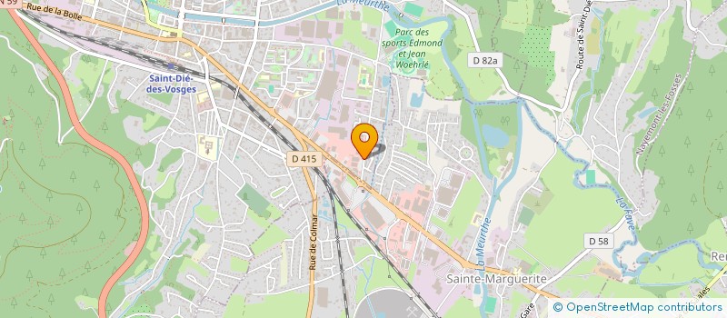 localisation de l'entreprise DEO EQUIPEMENTS  SAINT-DIE-DES-VOSGES