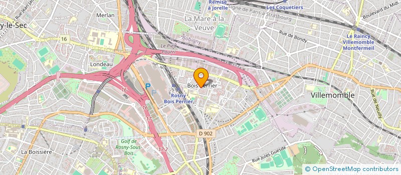 localisation de l'entreprise DEO FORMATIONS à ROSNY-SOUS-BOIS