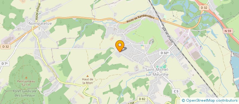 localisation de l'entreprise DEO FROID CLIM  SAINT-MICHEL-SUR-MEURTHE