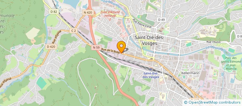 localisation de l'entreprise DEO IMPORT à SAINT-DIE-DES-VOSGES