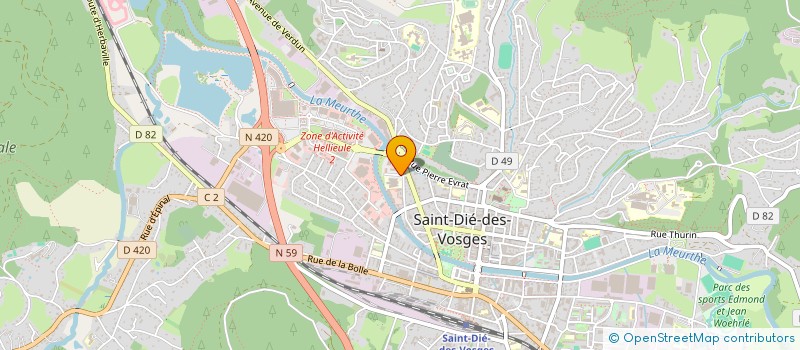 localisation de l'entreprise DEODAT DISTRIBUTION à SAINT-DIE-DES-VOSGES