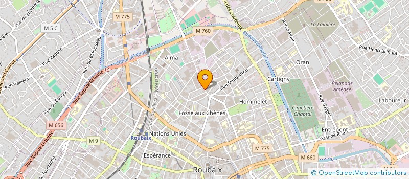 localisation de l'entreprise DEODATIENNE DE PARTICIPATIONS à ROUBAIX