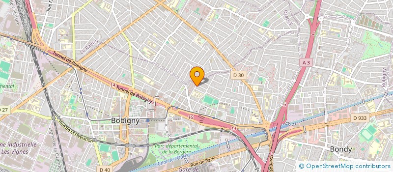 localisation de l'entreprise DEOM  BOBIGNY