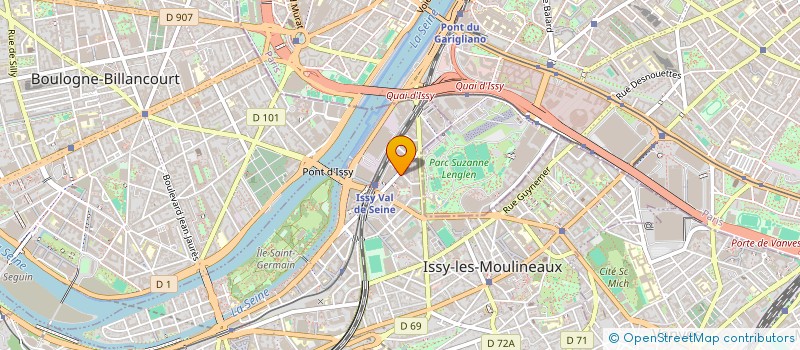 localisation de l'entreprise DEOM ISABELLE à ISSY-LES-MOULINEAUX