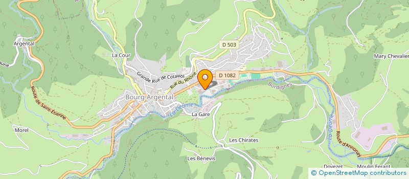 localisation de l'entreprise DEOME IMMOBILIER  BOURG-ARGENTAL