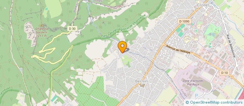 localisation de l'entreprise DEOS  BERNIN