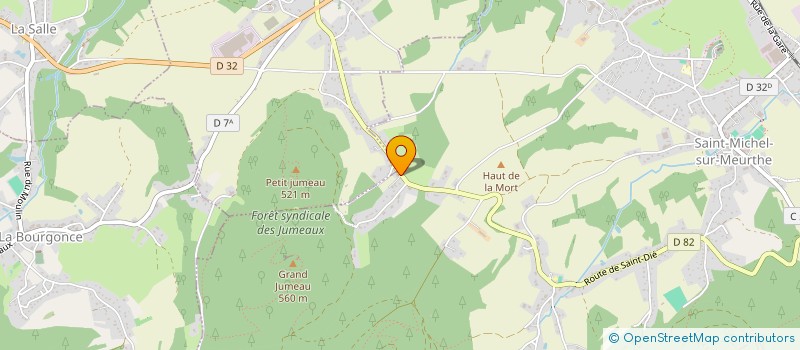 localisation de l'entreprise DEOTELEC à SAINT-MICHEL-SUR-MEURTHE