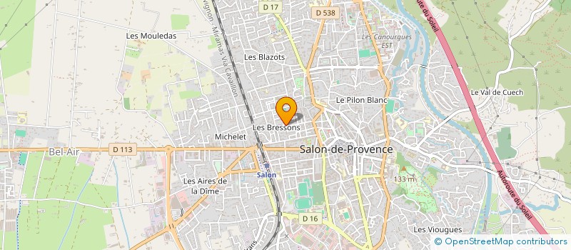 localisation de l'entreprise DEOTTE DESIGN à SALON-DE-PROVENCE