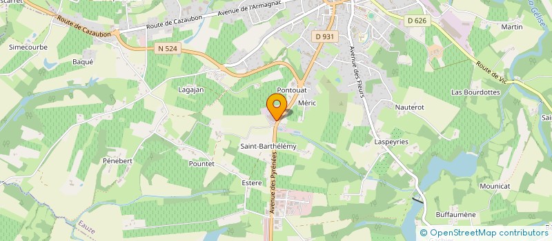 localisation de l'entreprise DEOZ ET D AILLEURS à EAUZE