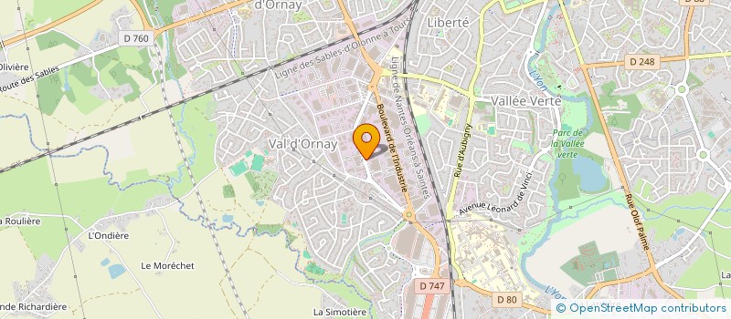 localisation de l'entreprise DEP CHAUFFAGE GAZ à LA ROCHE-SUR-YON