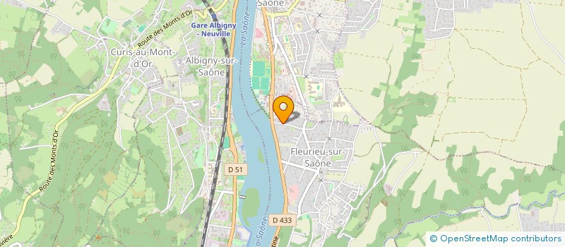 localisation de l'entreprise DEP&CO  FLEURIEU-SUR-SAONE