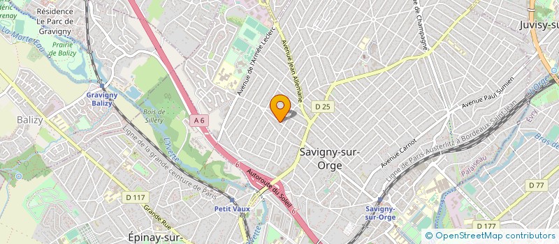 localisation de l'entreprise DEP CONSTRUCTIONS à SAVIGNY-SUR-ORGE
