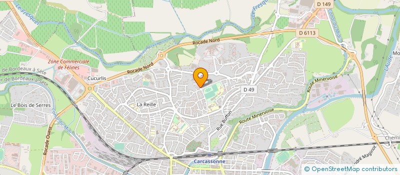 localisation de l'entreprise DEP DE LOGIS DE FRANCE DE L AUDE à CARCASSONNE