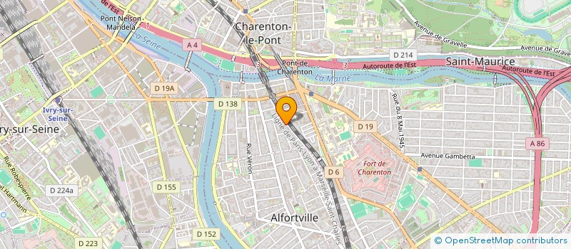 localisation de l'entreprise DEP DONNEURS SANG BENEV PTT VAL DE MARNE à ALFORTVILLE