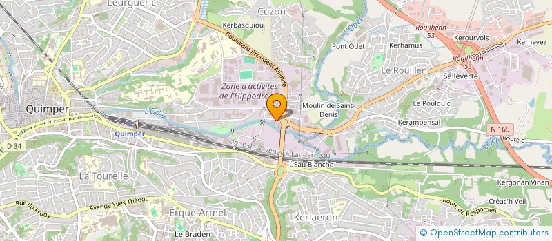 localisation de l'entreprise DEP EMBALLAGES SARL à QUIMPER