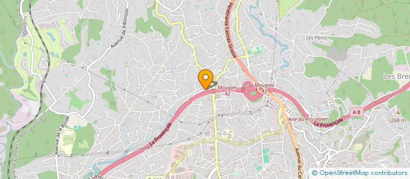 localisation de l'entreprise DEP'EXPRESS à MOUGINS