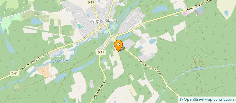 localisation de l'entreprise DEP INSTALL INFORMATIQUE  LIGNY-LE-RIBAULT