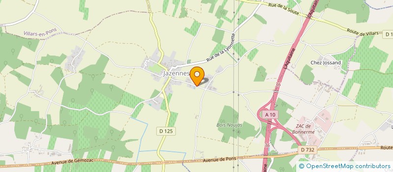 localisation de l'entreprise DEP JAUNIN LAURENT  JAZENNES