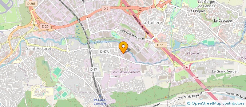 localisation de l'entreprise DEP MEUBLES à SAINT-VICTORET