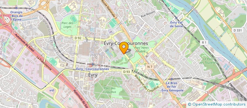 localisation de l'entreprise DEP PROTECTION CIVILE DE L ESSONNE à EVRY-COURCOURONNES