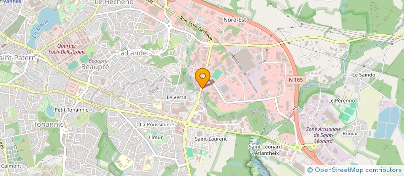 localisation de l'entreprise DEP'TRON à VANNES