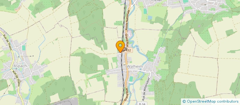 localisation de l'entreprise DEPA  WALHEIM