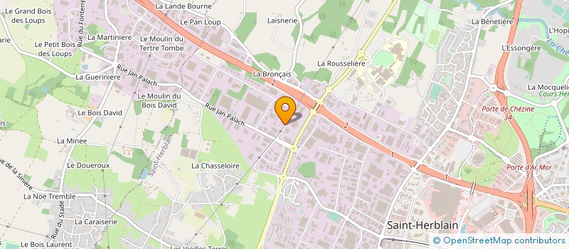 localisation de l'entreprise DEPAC CADEAUX PUBLICITE à SAINT-HERBLAIN