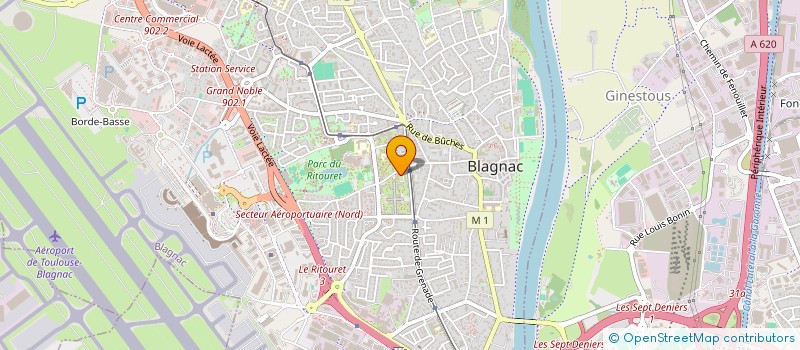 localisation de l'entreprise DEPACLIM  BLAGNAC