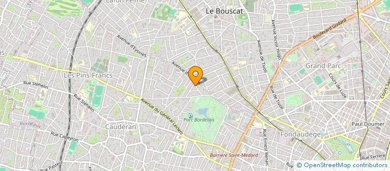localisation de l'entreprise DEPALOMA à BORDEAUX