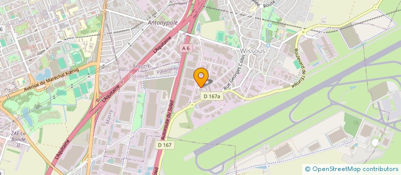 localisation de l'entreprise DEPAN'AIR  WISSOUS