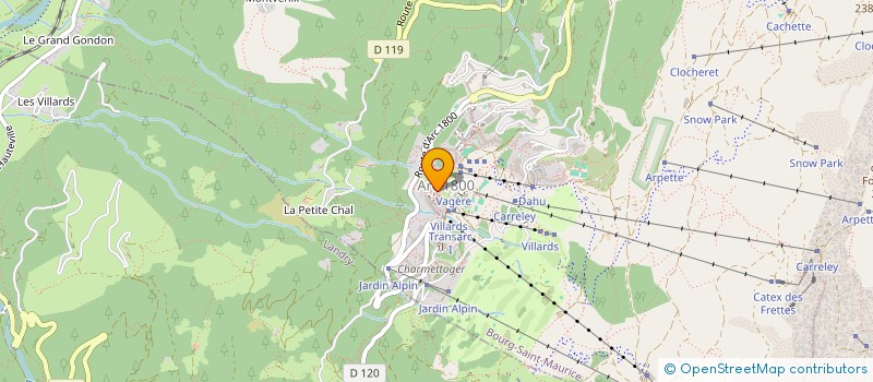 localisation de l'entreprise DEPAN'ARCS  BOURG-SAINT-MAURICE