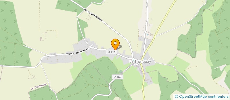 localisation de l'entreprise DEPAN'AUTOS à LE TRONQUAY