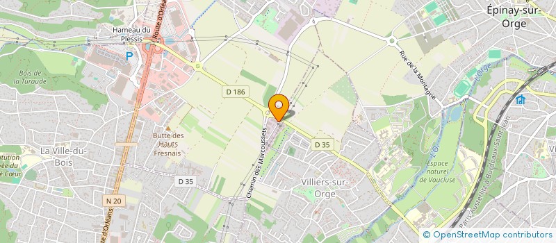 localisation de l'entreprise DEPAN'CHAUFFAGE SERVICE à VILLIERS-SUR-ORGE