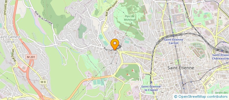 localisation de l'entreprise DEPAN'EX  SAINT-ETIENNE