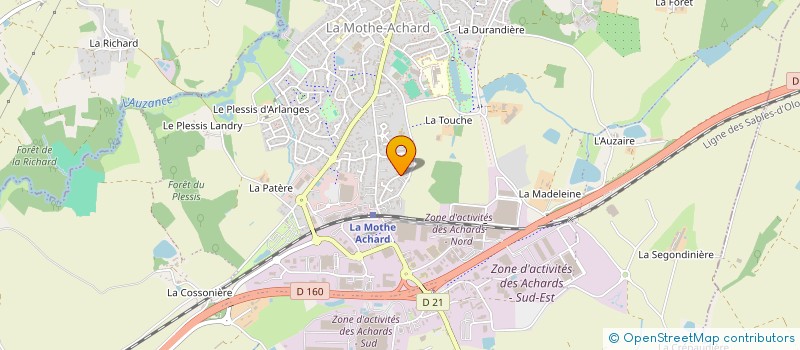 localisation de l'entreprise DEPAN' FOURNIL 85  LES ACHARDS