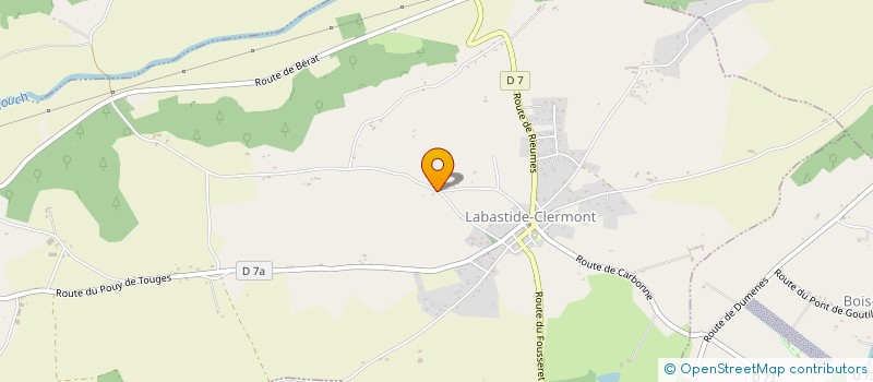 localisation de l'entreprise DEPAN FROID SERVICE à LABASTIDE-CLERMONT
