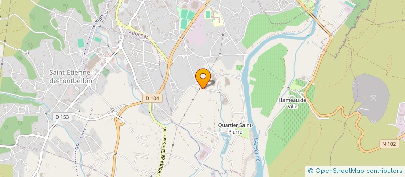 localisation de l'entreprise DEPAN'STORES 07 à AUBENAS